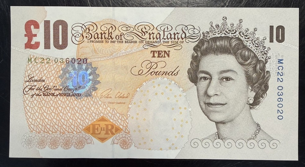 Old £10 Ten Pound Note Uncirculated