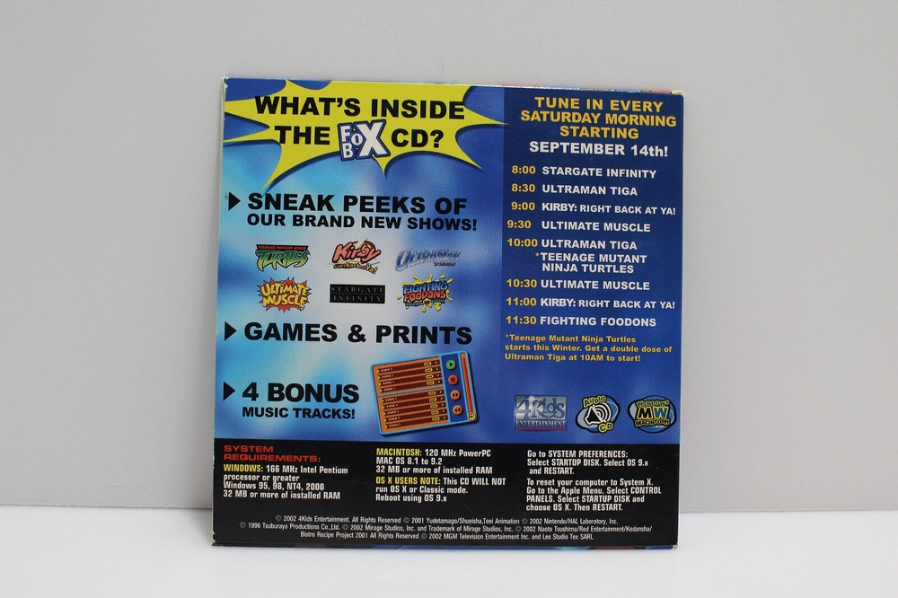 Fox Box - PC Interactive CD, 2002