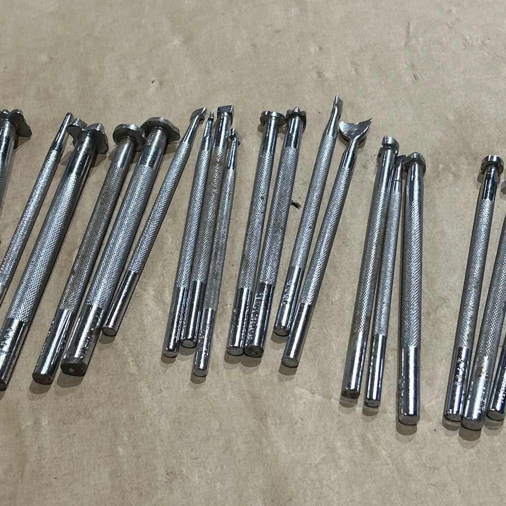 Craftool USA Leather Stamping Tools 19pc Lot
