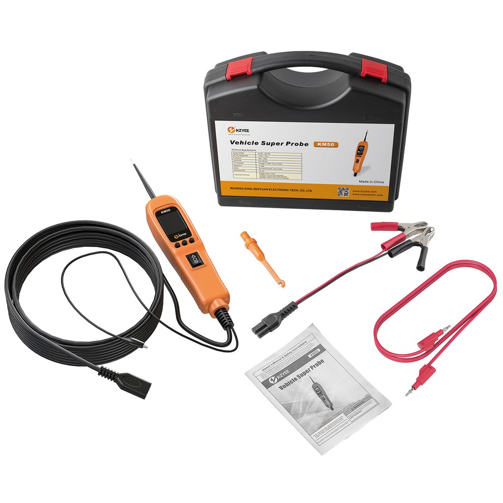 KM50 Electrical Circuit Tester Power Detection Auto 12V 24V Powerscan Voltmeter