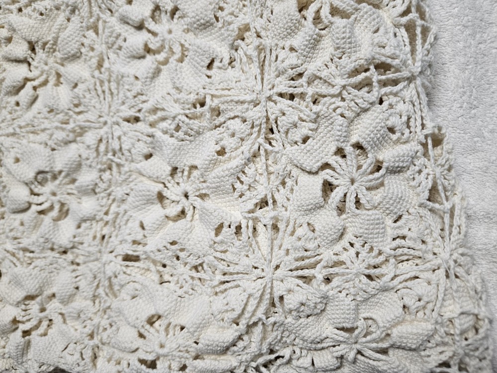 Vintage Handmade Crotchet Blanket