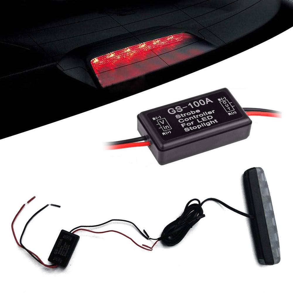 4 PCS Flash Strobe Controller Box Flasher Module for LED Brake Tail Stop Light