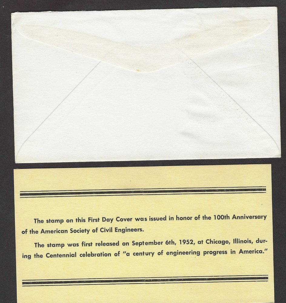 #1012 3c Engineering Centennial - Fleetwood FDC W/Info Card