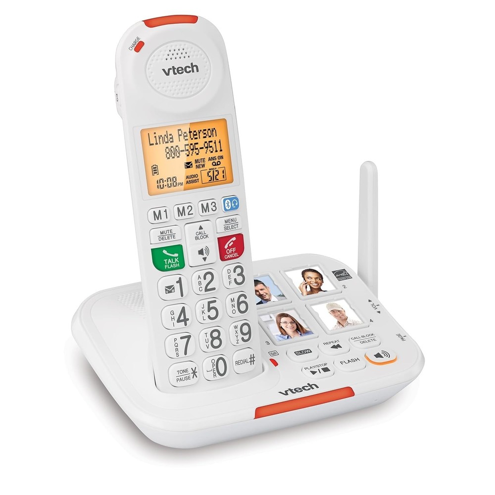 VTech Cordless Senior Phone with Answering Machine, 90dB Ringer Call Blocking