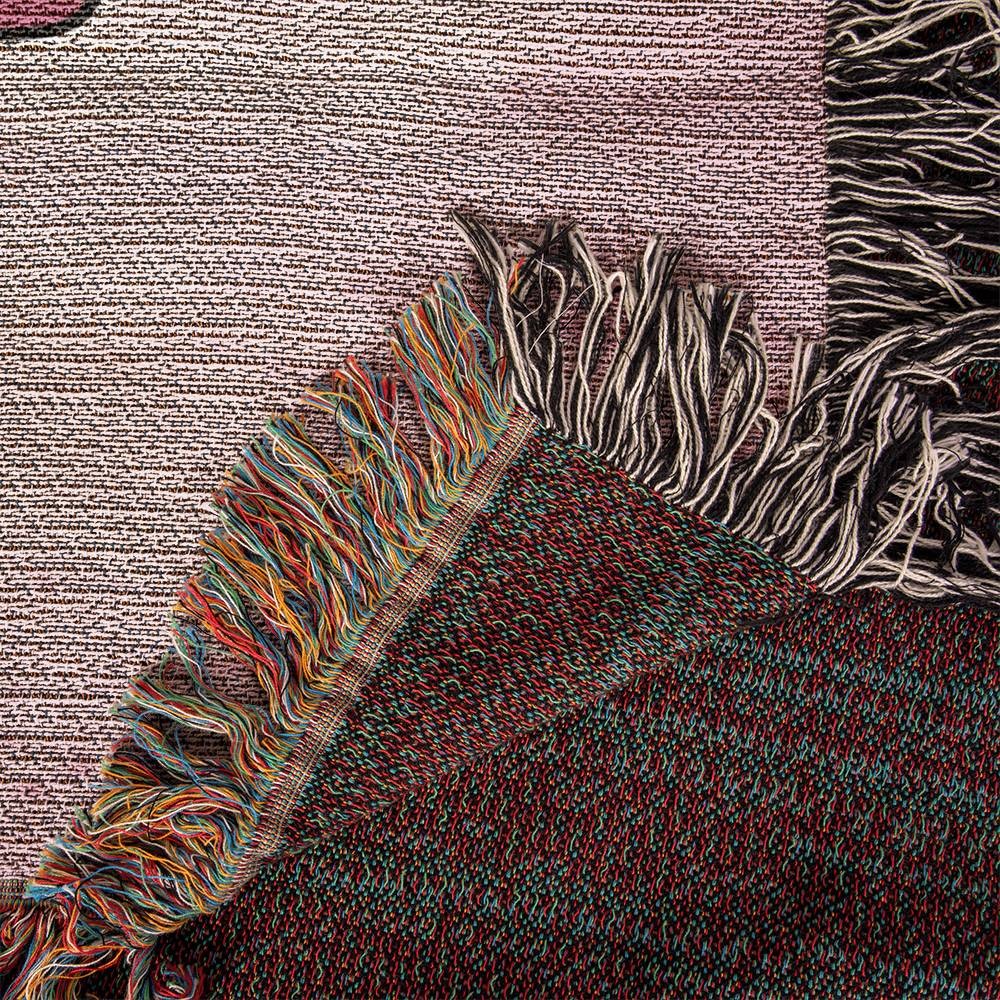 Mom Woven Cotton Throw Blanket Gift