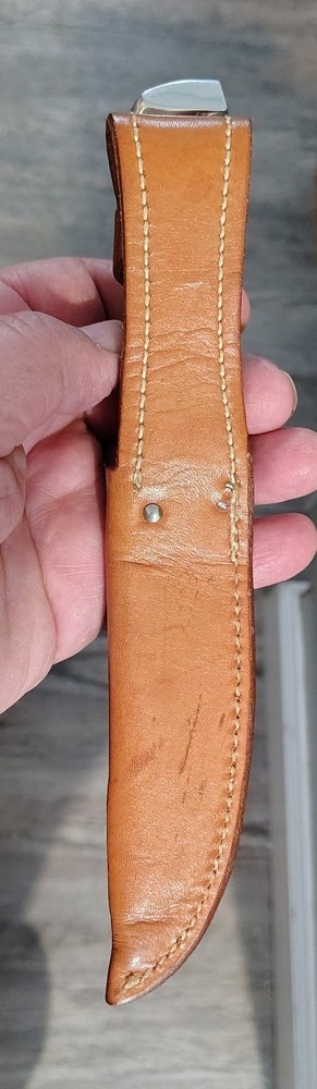 Old Case Stag Handle Fixed Blade Knife, Unused Beautiful Original Condition.