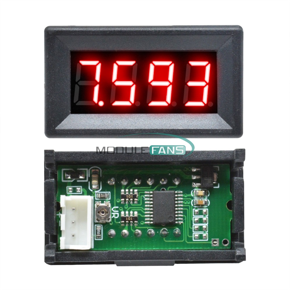 1-10pcs DC 0-100V LED Digital Display Voltmeter LED Voltage Panel Meter new