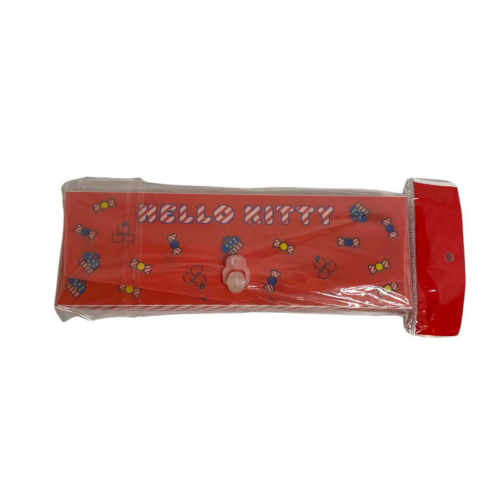 Hello Kitty Plastic Pencil Case Red
