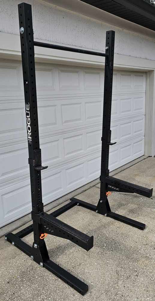 Rogue SML-2 Squat Rack Reverse Hyper Adjustable Bench Concept 2 Model E Rower