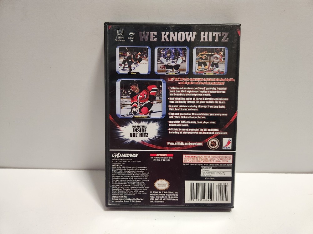NHL Hitz 2002 (Nintendo GameCube) Original Case Only