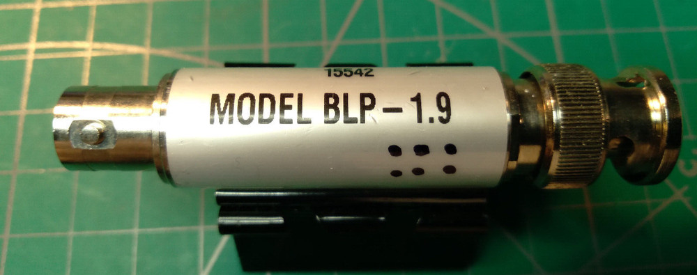 Mini-Circuits Low Pass Filter, Fc:2.48 MHz, BLP-1.9.