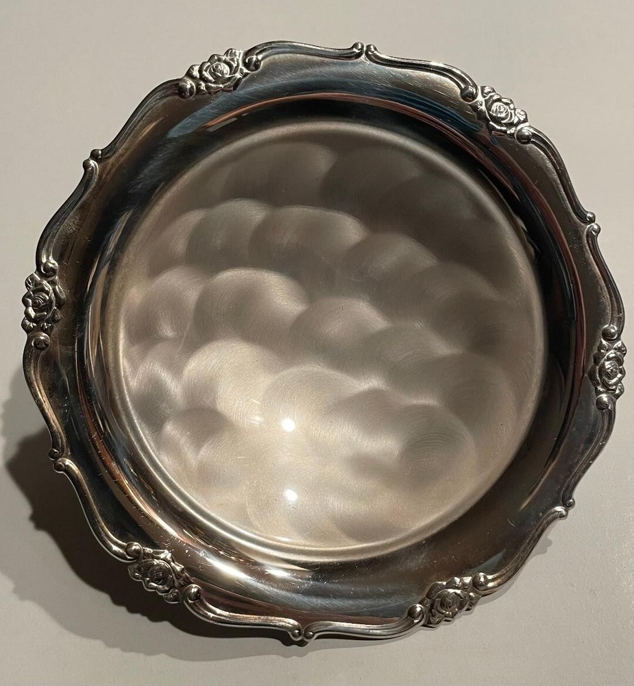 Pearlized Silver Ware - 7 inch round dish