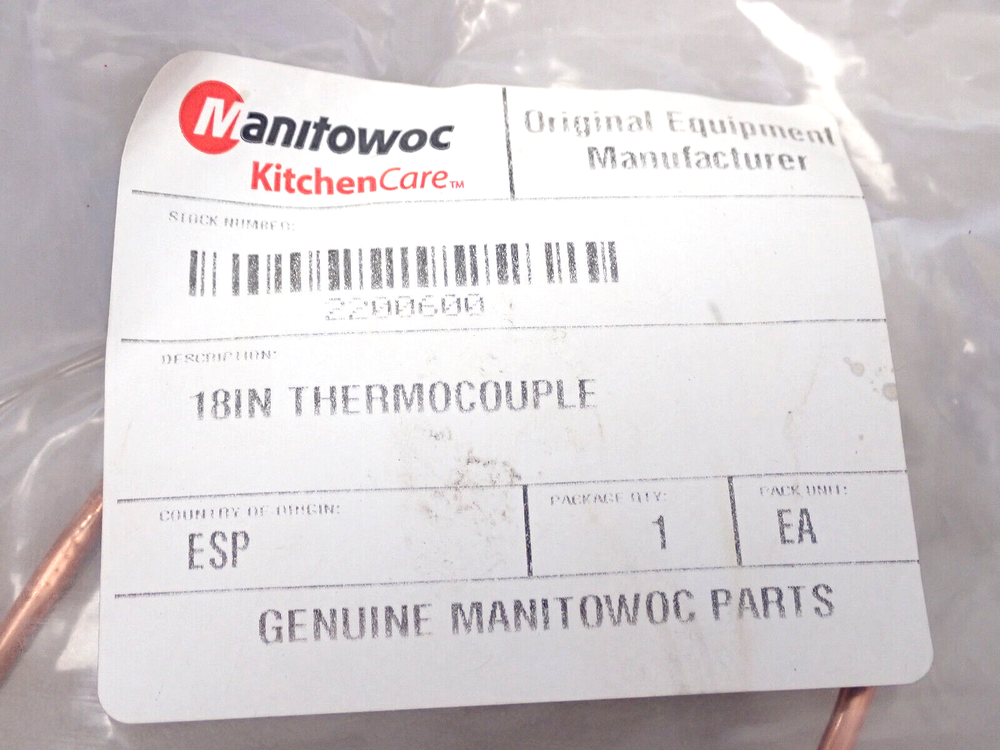 Garland 2200600 Thermocouple, 18"
