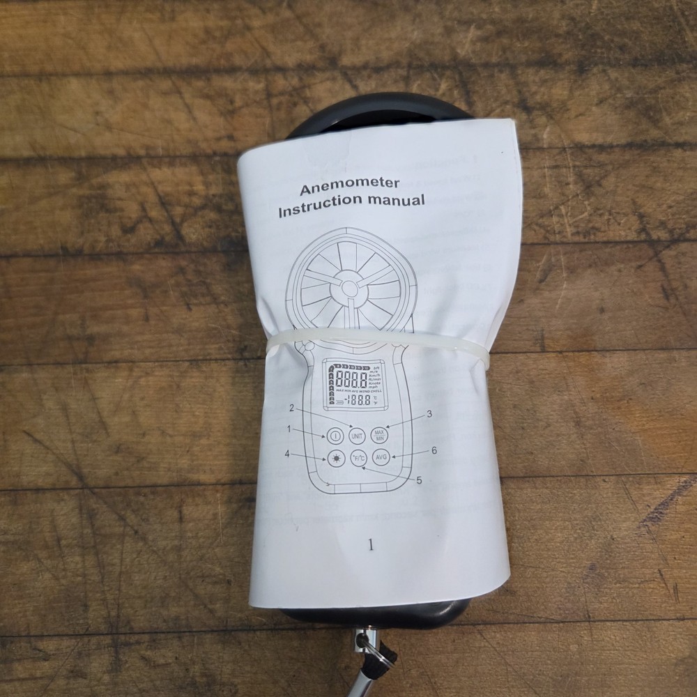 BTMETER BT-100 Digital Handheld Anemometer Wind Speed Temp Meter