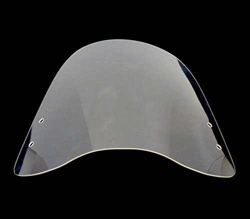 Scooter Windshield 3 millimeters Clear Plastic Acrylic comes with mounting