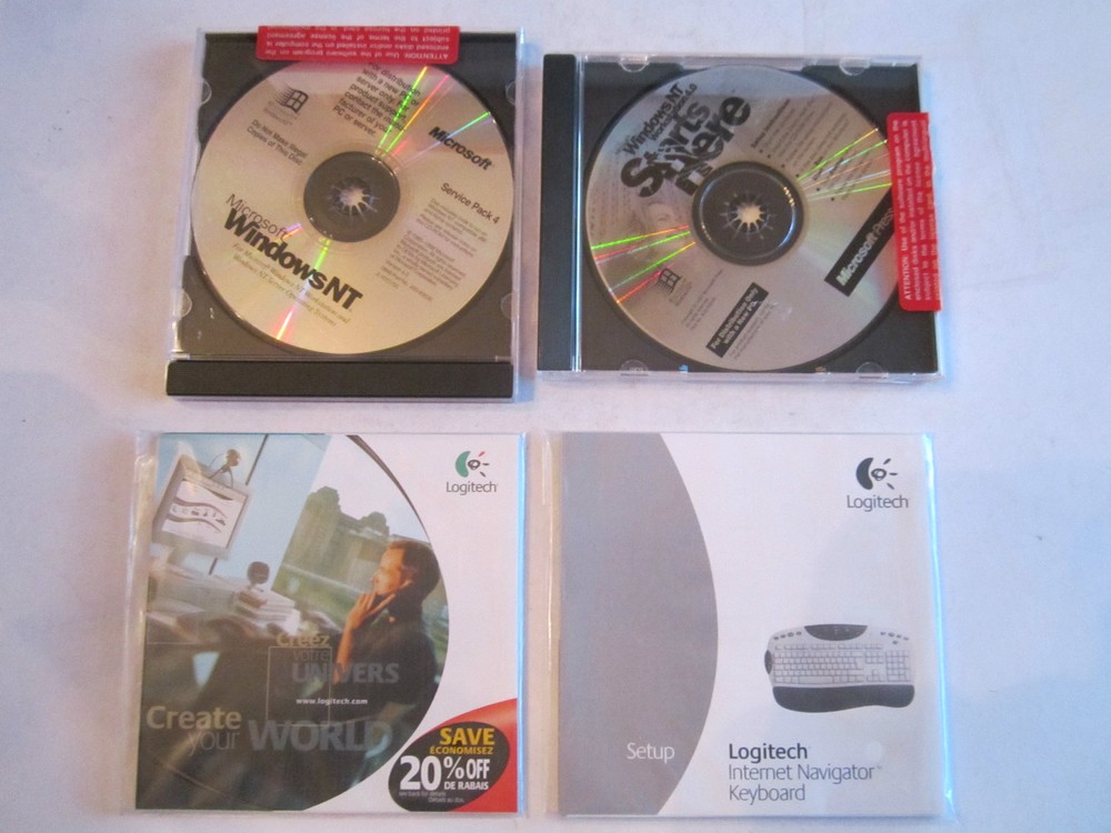 MICROSOFT WINDOWS NT & WINDOWS NT 4.0 & LOGITECH KEYBOARD SETUP & LOGITECH DISC