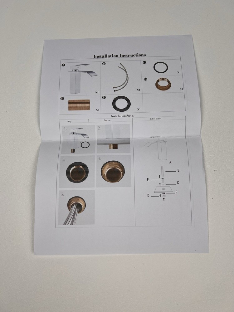 NEW MOJO Chrome waterfall faucet - New