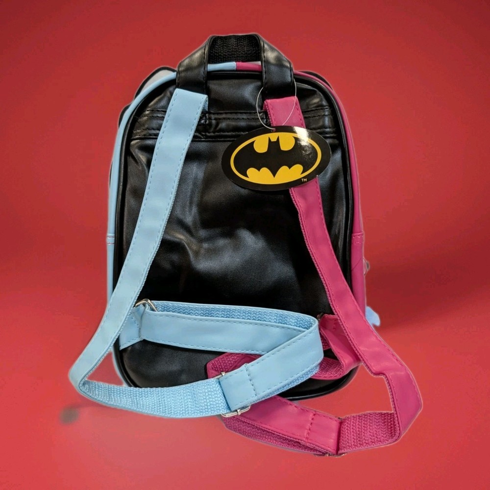 NWT William Lamb Harley Quinn Batman Print Mini Backpack