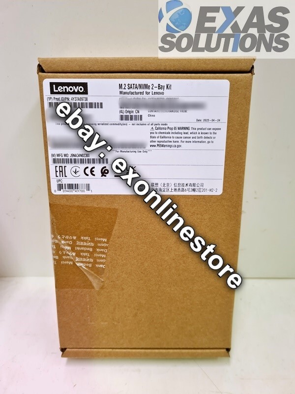 4Y37A09738 - ThinkSystem M.2 SATA/NVMe 2-Bay Enablement Kit