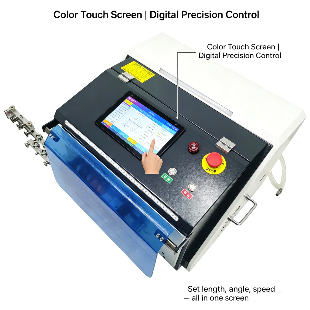 110V Automatic Wire Stripper & Bender Cable Stripping Range Multi-Angle Bending