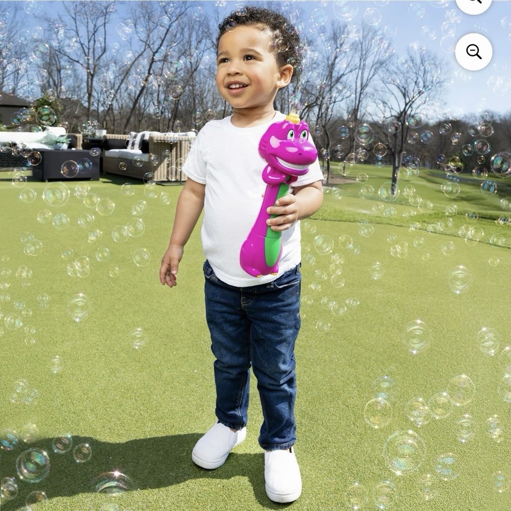 Barney Handheld Bubble Machine Toy - Set of 4