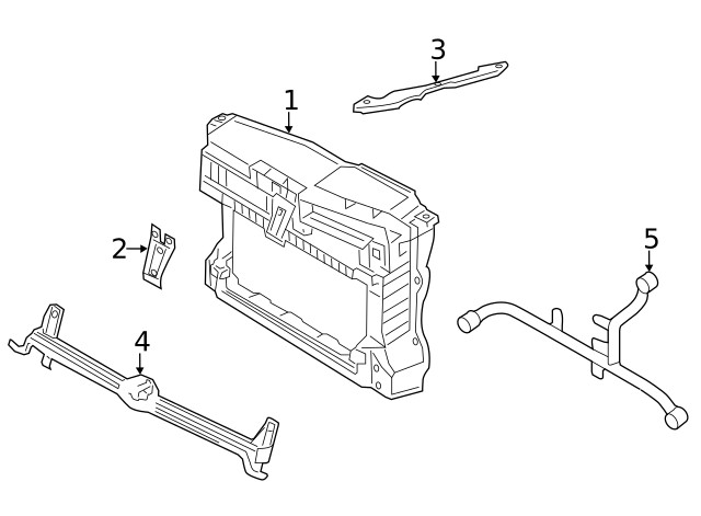 Genuine Volkswagen Upper Support 5C6-805-706-L