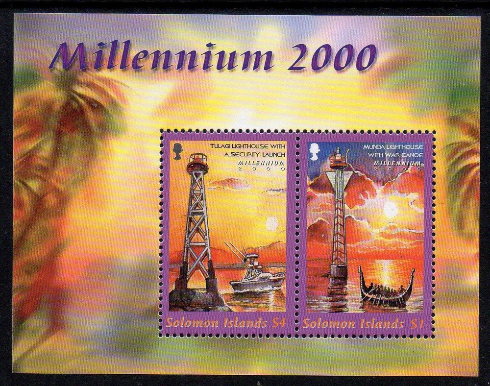 SOLOMON MNH 2000 MS963 New Millennium - Lighthouses