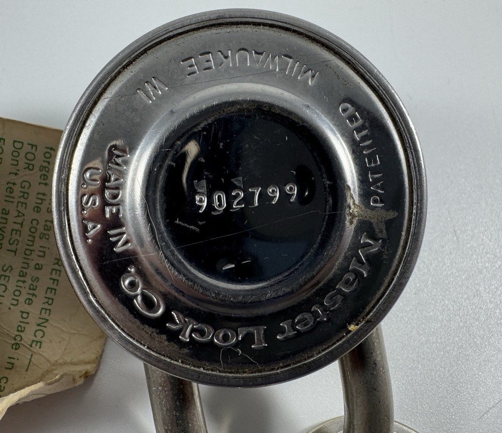 Two Pack Master Case Hard Combination Locks with Combinations