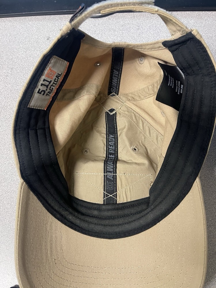 5.11 Tactical Hook & Loop Patch Panel Ball Caps (2x) Black, Tan, One Size, Patch