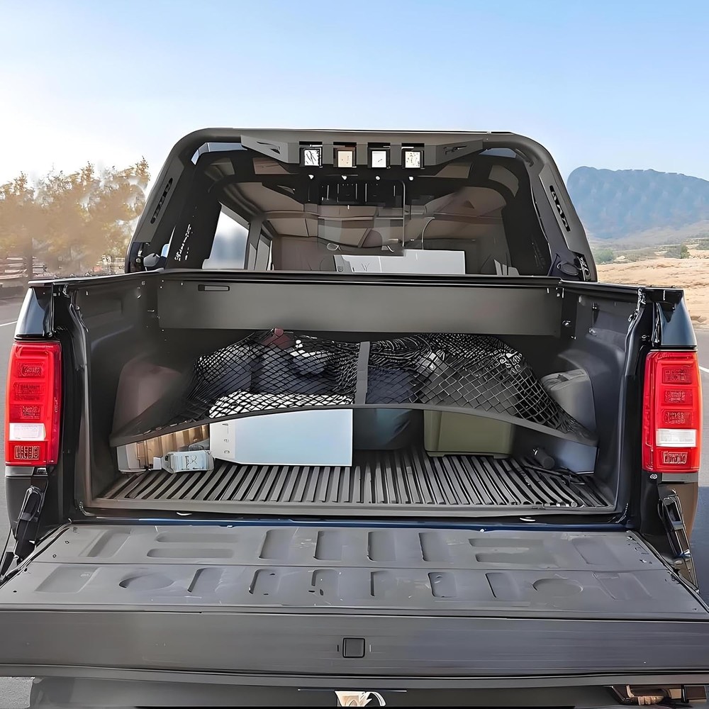 Stretchable and adjustable elastic luggage net with metal hooks