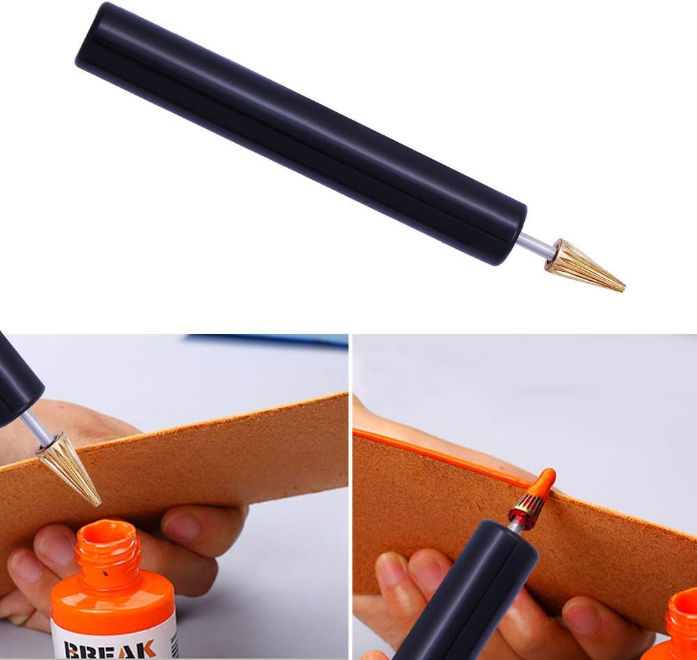 Convenient Leather Edge Dye Pen, Colorful Edge Roller Applicator,Essential Leath