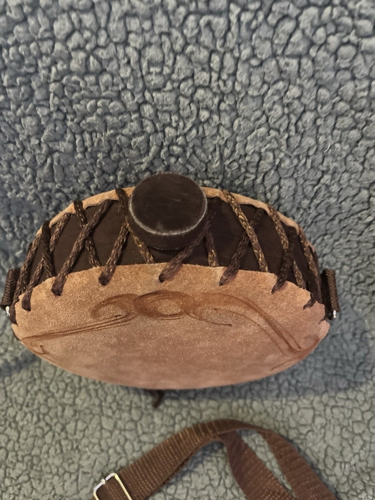The Alamo Leather Covered Canteen