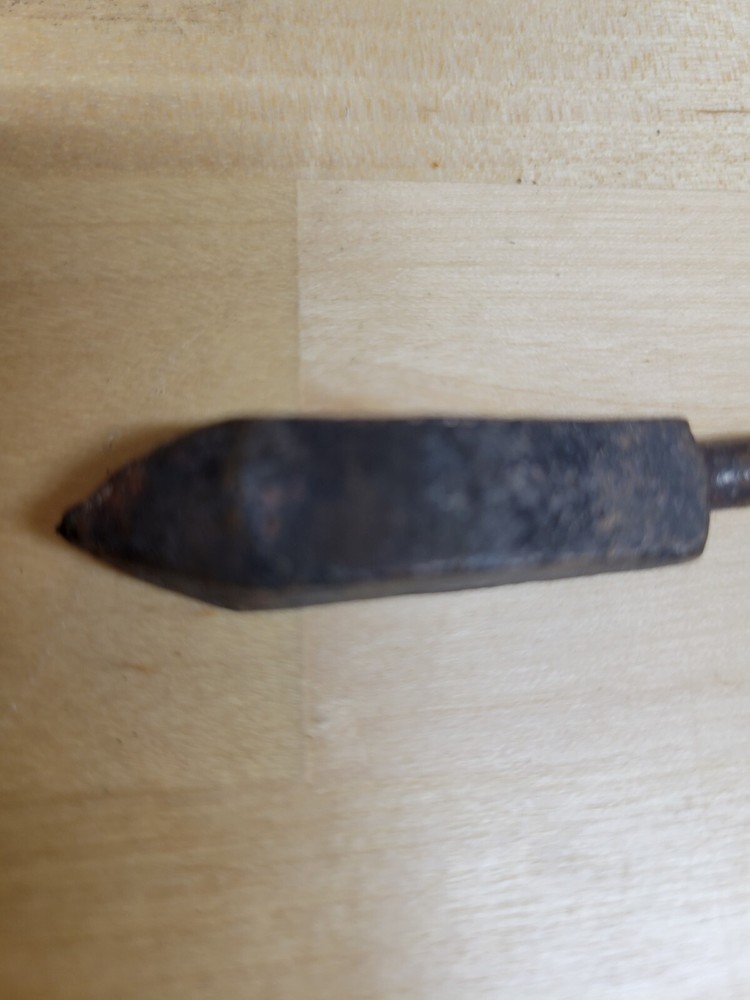 Vintage Soldering Iron Copper Hand Wood Handle