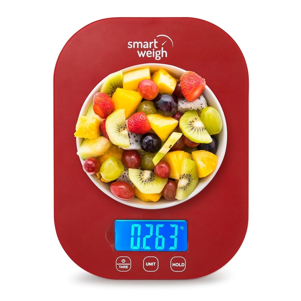 Smart Weigh Small Food Scales for Kitchen - Red