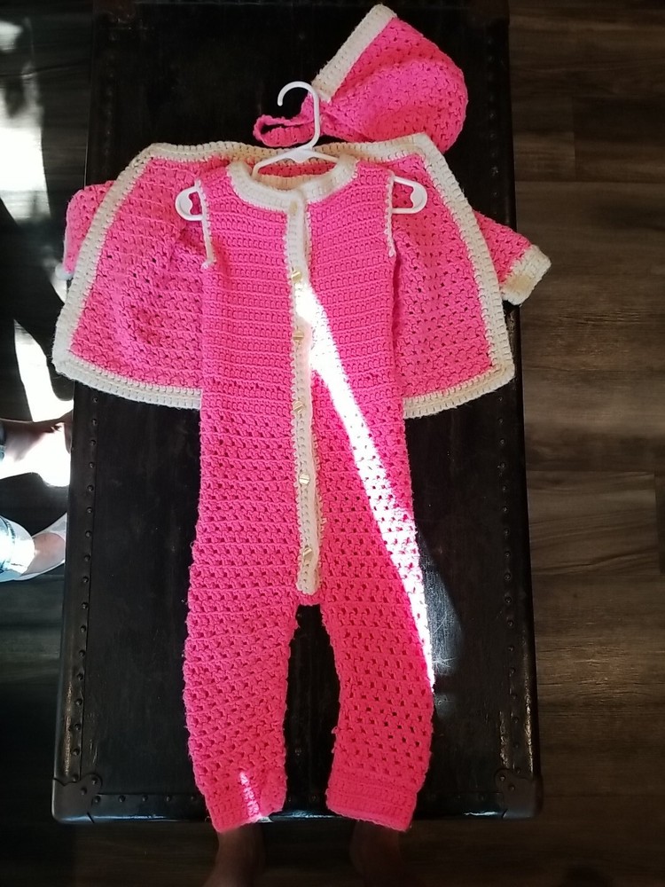 Handmade Crocheted Child's Outing Wear