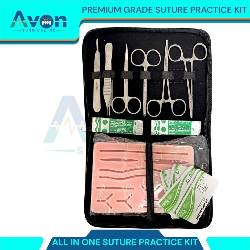 20PCS Practice Suture Kit for Training Student Use - Includes Essential Tools