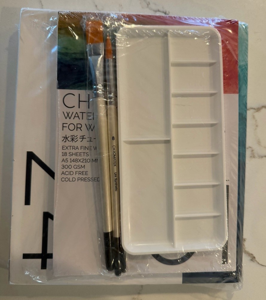 CHROMATEK 24 Watercolor Paint Set Piece Kit