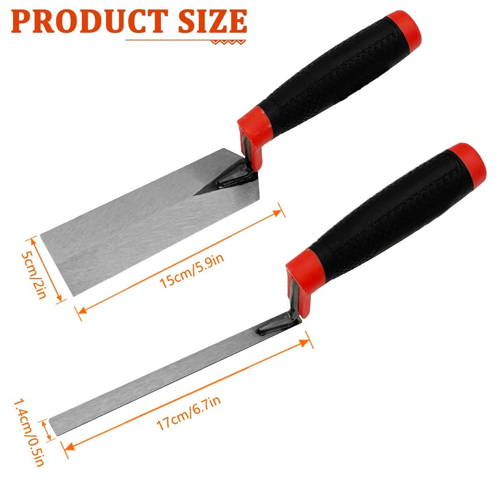 5 Pieces Masonry Hand Tool Set, Carbon Steel Concrete Tools Set Includes 1 - ...