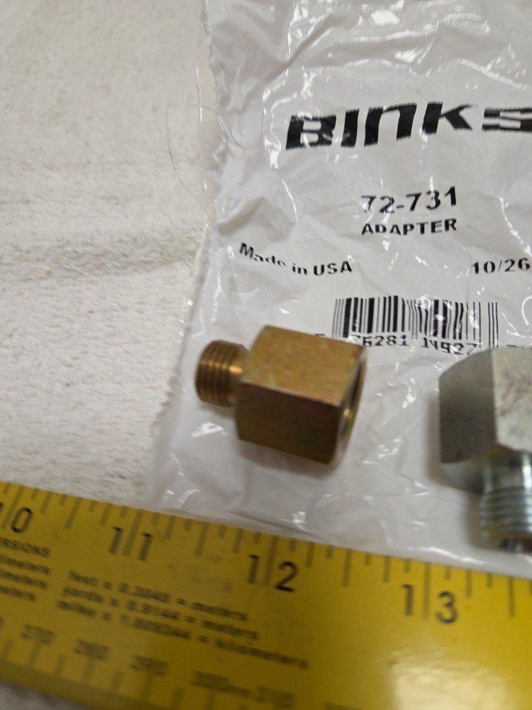 Binks 72-731 Adapter Fitting Lot Of 2