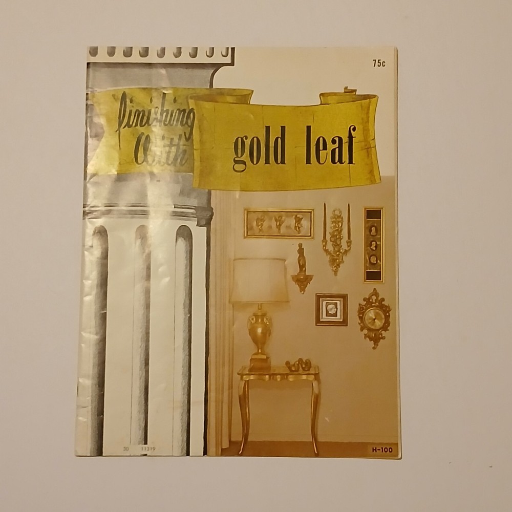 Finishing with Gold Leaf vintage 1966 booklet w/ instructions tips technique