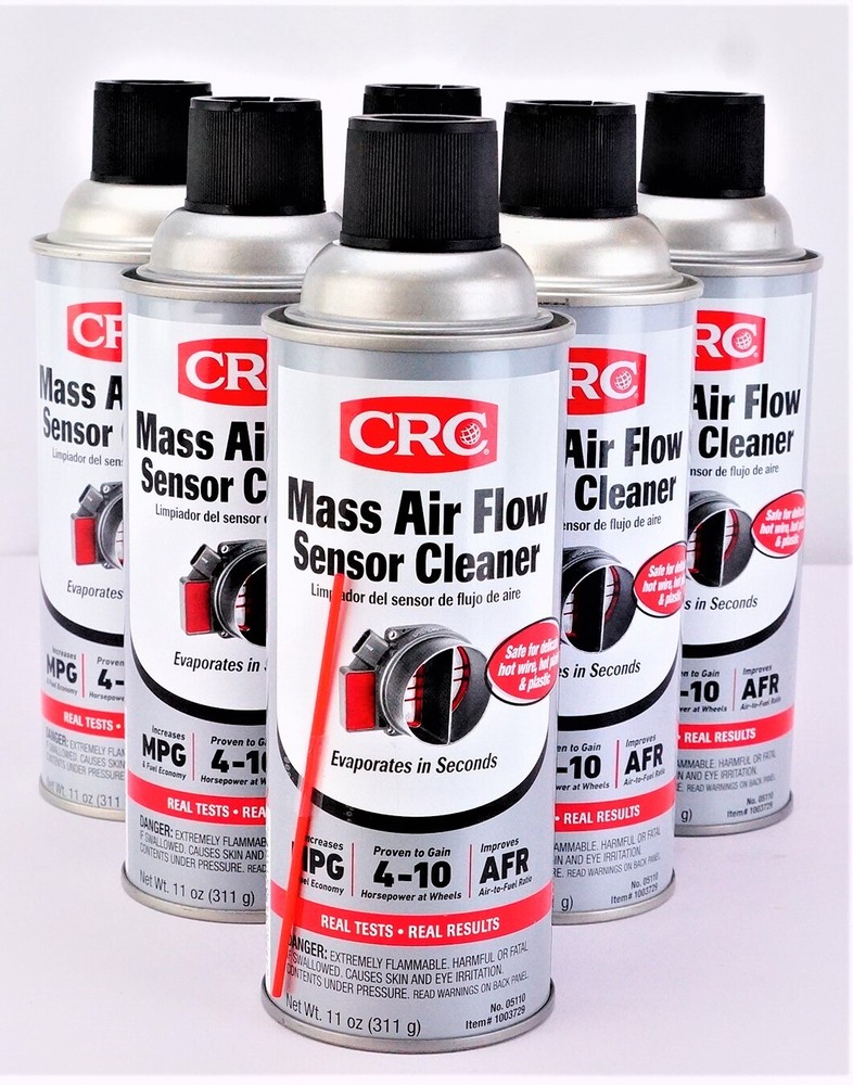 CRC Mass Air Flow MAF Sensor Cleaner 11oz Can 05110 6 Pack