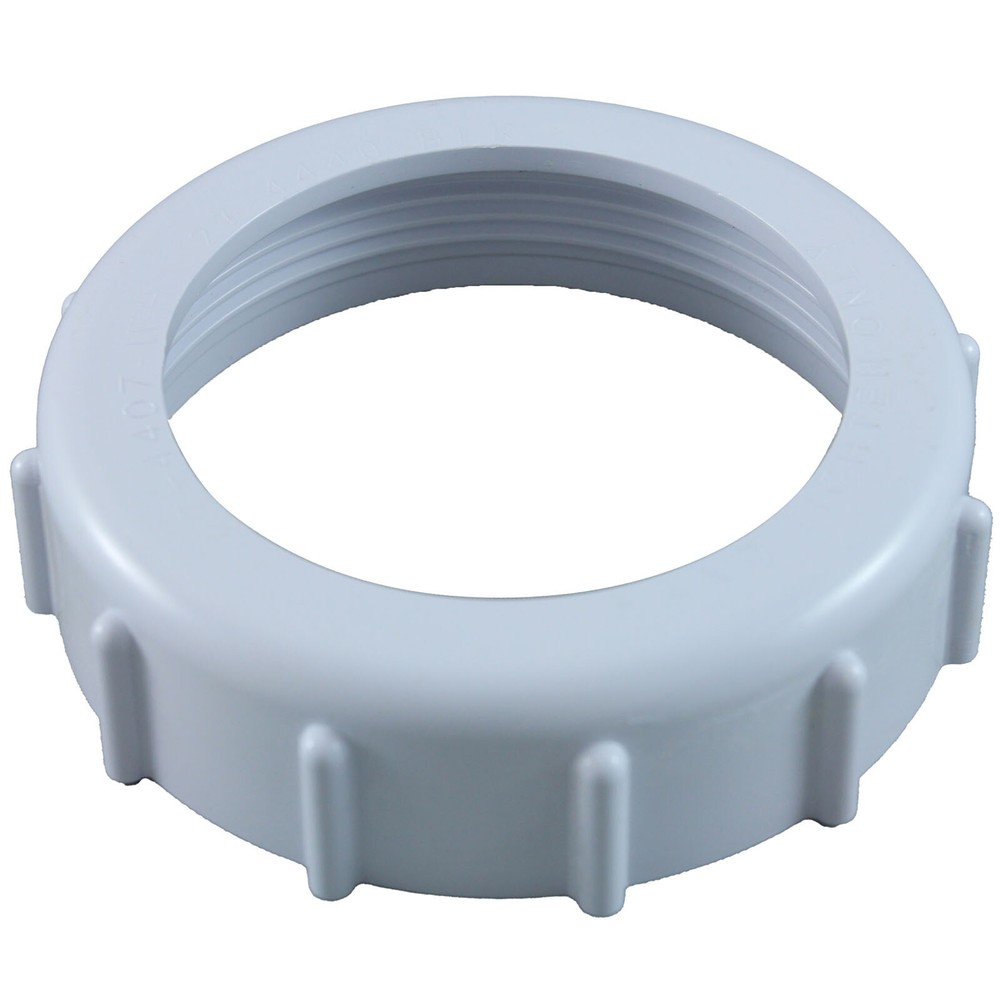 274407Z Bulkhead Adapter Nut, Pentair, 3-1/2", White