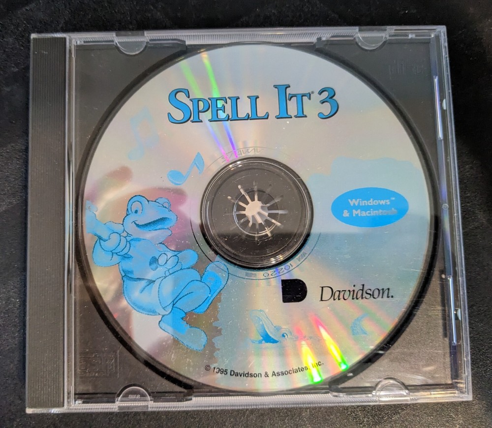 Spell It 3 CD-ROM Spelling video game for Mac and windows by Davidson 1995