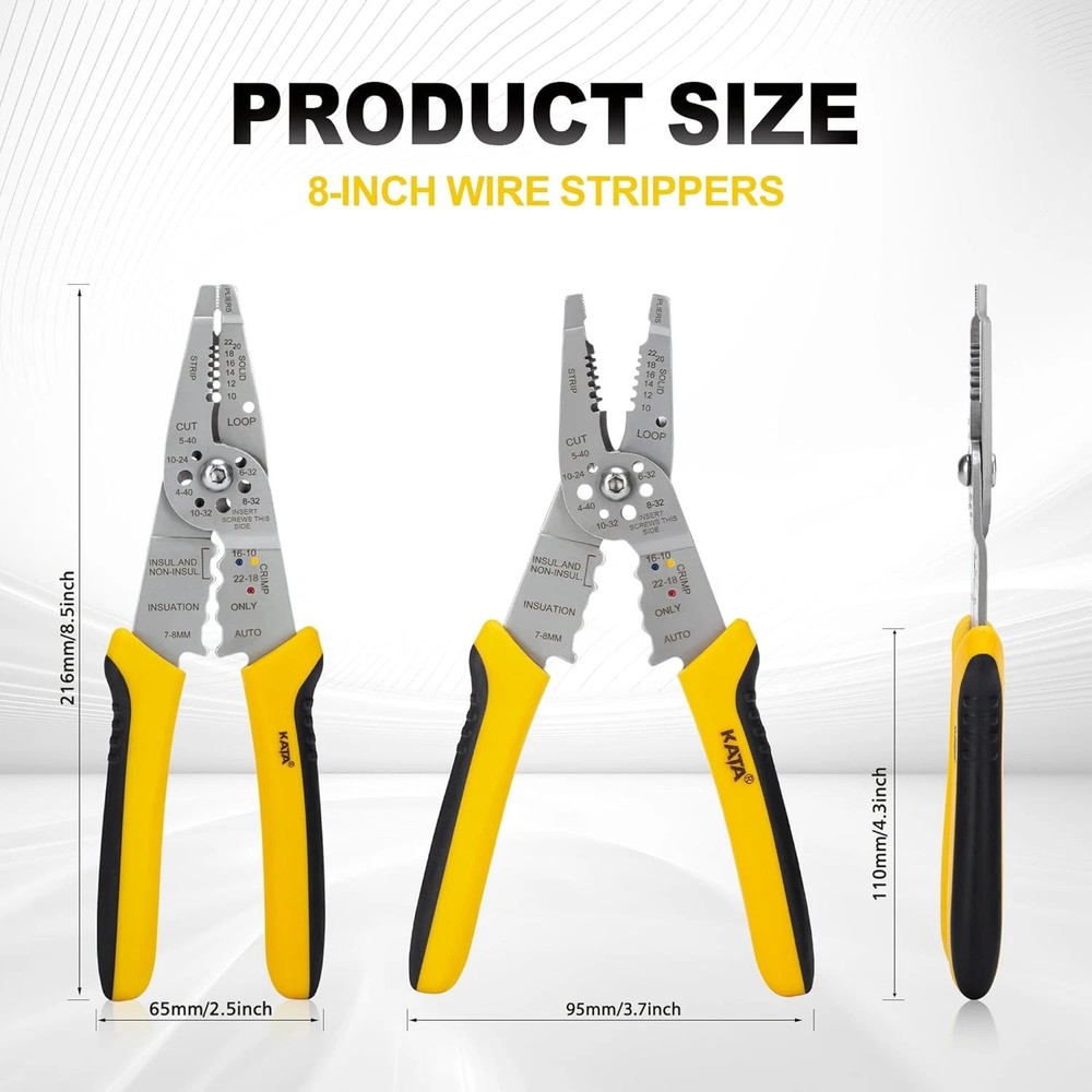 Professional Wire Stripper and Crimping Tool for Electrical Work