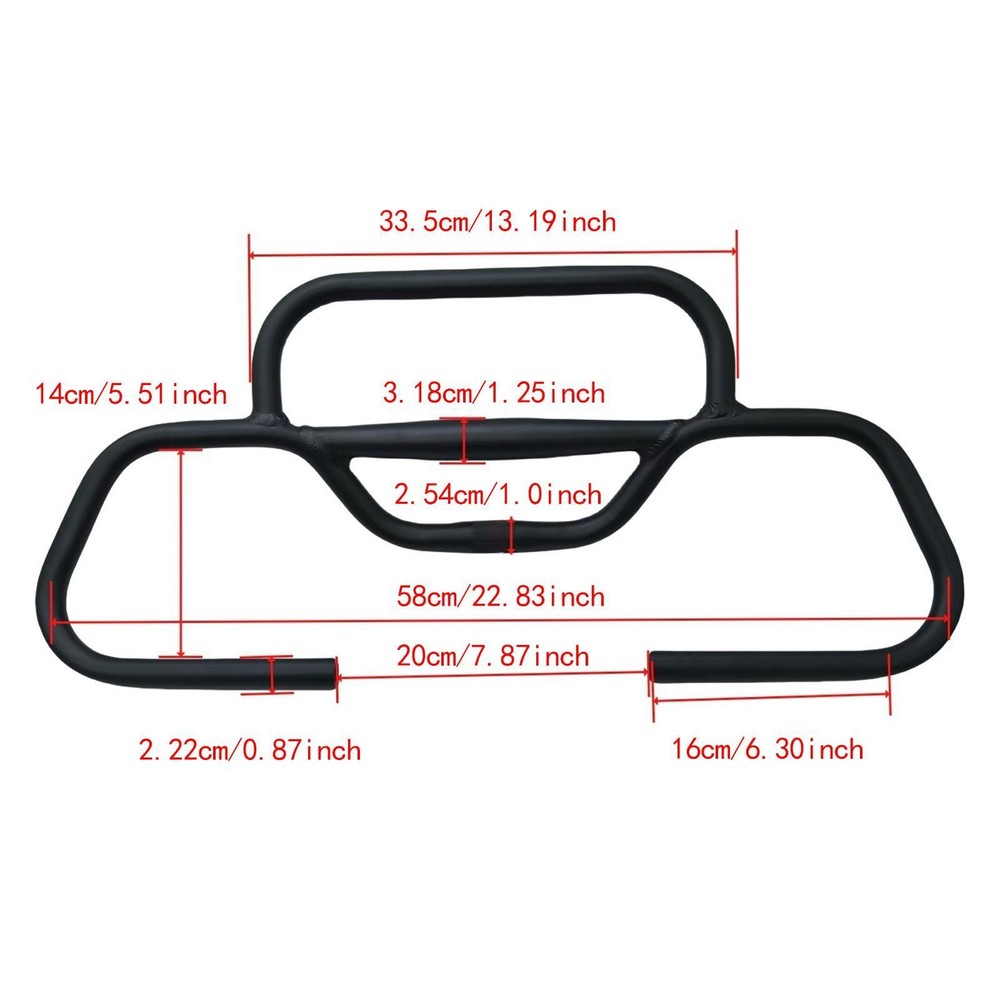 Road Bend Handlebar Black Bicycle Handlebar