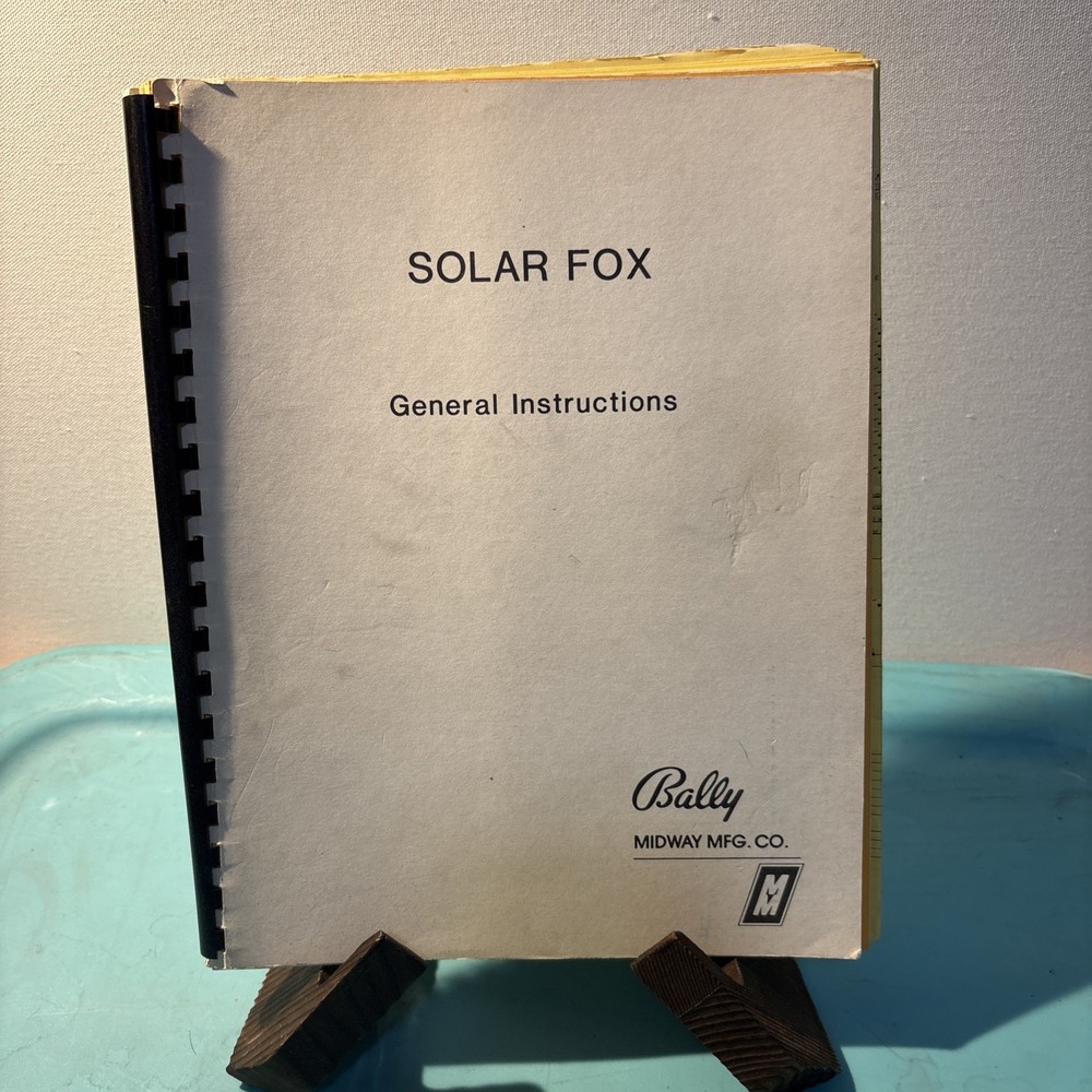 SOLAR FOX BALLY  Arcade Manual