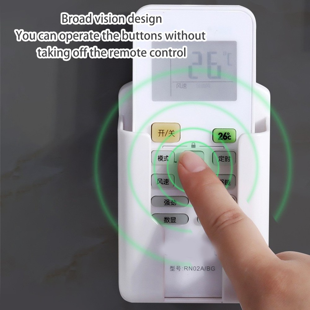 Air Conditioner Remote Control Holder Universal Wall Mount Organizer Stand Box