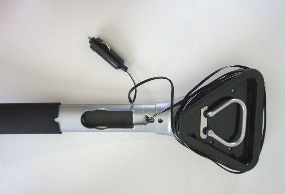 Brookstone Heated Electric Windshield Ice Scraper LED Light Snow Ice Melter