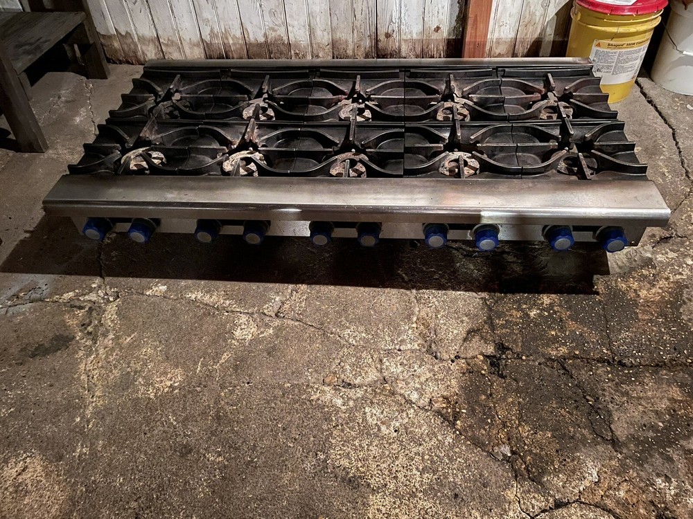 10 burner imperial table top gas range