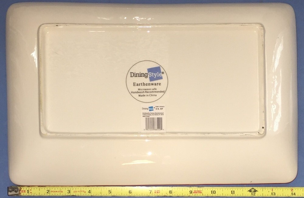 Dining Style Earthenware 14" Peppers Platter